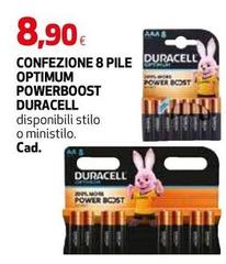 Duracell - Confezione 8 Pile Optimum Powerboost