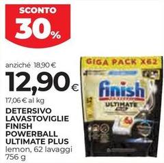 Finish - Detersivo Lavastoviglie Powerball Ultimate Plus