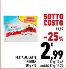 Kinder - Fetta Al Latte