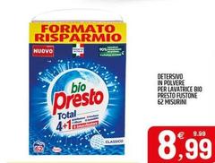 Bio - Detersivo In Polvere Per Lavatrice  Presto Fustone