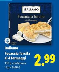 Italiamo - Focaccia Farcita Ai 4 Formaggi