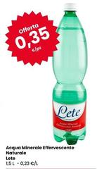 Lete - Acqua Minerale Effervescente Naturale