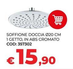 Soffone Doccia Ø20 Cm 1 Getto, In Abs Cromato