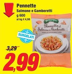 Bontà doc - Pennette Salmone E Gamberetti