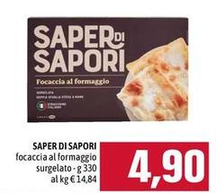Saper di sapori - Focaccia Al Formaggio Surgelato