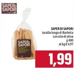 Saper di sapori - Tarallo Lungo Di Barletta Con Olio Di Oliva