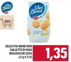 Selex - Vivi Bene Mini Gallette Di Mais Biologiche