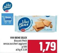 Selex - Vivi Bene Biscotti Petit Senza Zuccheri Aggiunti