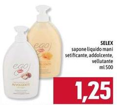 Selex - Sapone Liquido Mani Setificante, Addolcente, Vellutate