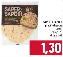 Saper di sapori - Piadine Fresche Sottili