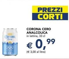 Corona Extra - Cero Analcolica