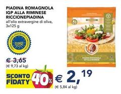 Riccione piadina - Piadina Romagnola IGP Alla Riminese