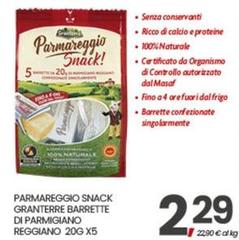 Parmigiano reggiano - Parmareggio Snack Granterre Barrette Di Parmigiano Reggiano