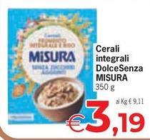 Misura - Cerali Integrali Dolcesenza