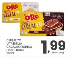 Vitasnella - Cereal Yo Cacao/ Original/ Frutti Rossi