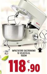 Girmi - Impastatore Gastronomo 10 Velocita 6l 1500w