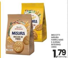 Misura - Biscotti Farro, Mais E Avena/ Integrali