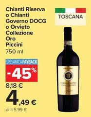 Piccini - Chianti Riserva O Chianti DOCG O Orvieto Collezione Oro