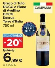 Terre d'Italia - Greco Di Tufo DOCG O Fiano Di Avellino DOCG