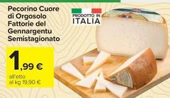Fattorie gennargentu - Pecorino Cuore Di Orgosolo