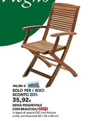 Solo - Sedia Pieghevole Con Braccioli Coco