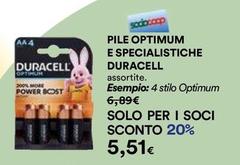 Duracell - Pile Optimum E Specialistiche