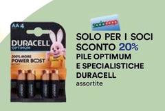Duracell - Pile Optimum E Specialistiche