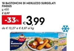 Findus - 18 Bastoncini Di Merluzzo Surgelati