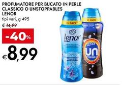 Lenor - Profumatore Per Bucato In Perle Classico O Unstoppables