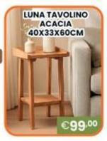 Acacia - Luna Tavolino  40x33x60cm