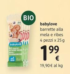 Babylove - Barrette Mele E Ribes  4 Pezzi X 25 G