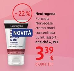 Neutrogena - Formula Norvegese Crema Mani Concentrata 50 Ml, Assort.