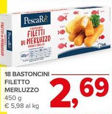 Pescare - 18 Bastoncini Filetto Merluzzo