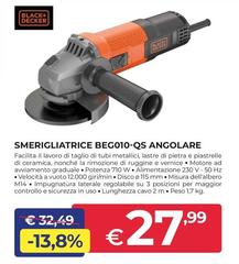 Black & Decker - Smerigliatrice Beg010-qs Angolare