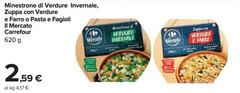 Selection carrefour - Minestrone Di Verdure Invernale, Zuppa Con Verdure E Farro O Pasta E Fagioli Il Mercato