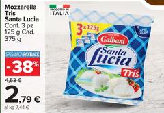 Galbani - Mozzarella Tris Santa Lucia