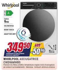 Whirlpool - Asciugatrice CWD96MWB