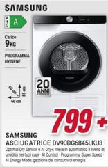 Samsung - Asciugatrice DV90DG6845LKU3