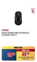 HyperX - Mouse Gaming Wireless 8r2e6aa-pulsefire Haste 2