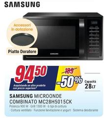 Samsung - Microonde Combinato MC28H5015CK