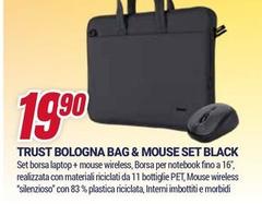 Trust -  Bologna Bag & Mouse Set Black