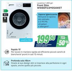 Samsung - Lavatrice Front Slim WW80FG3M05AWET