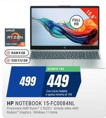 HP - Notebook 15-fc0084NL