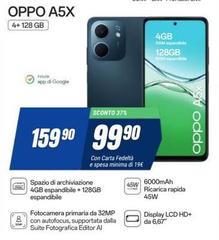 Oppo - A5X 4G 128GB Titanio Nero