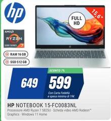 HP - Notebook 15-fc0083NL