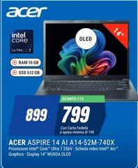 Acer - Aspire 14 AI A14-52M-740X
