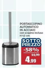 Portascopino Automatico In Acciaio