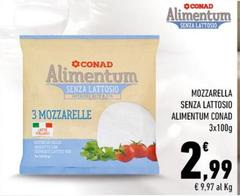 Conad - Mozzarella Senza Lattosio Alimentum 