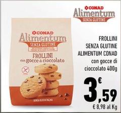 Conad - Frollini Senza Glutine Alimentum Con Gocce Di Cioccolato