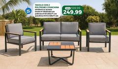 Iper - Tavolo Con 2 Poltrone Panchina